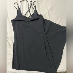 Black strappy maxi dress